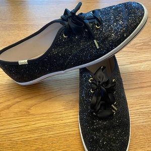 Kate Spade x Keds Black Sequin Shoe - Size 11